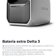 Bateria de ecoflow delta 3 o delta 3 plus 1024wh sellada caja garantía somos tienda garantía x escrito al whatsa - Img 56745229