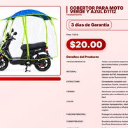 COBERTOR PARA MOTO VERDE Y AZUL D1112 . - Img 57556338