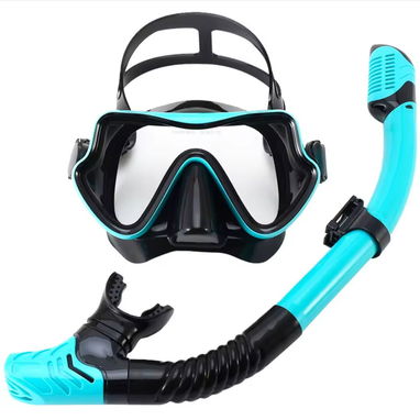 Careta y snorkel de buceo de visor panorámico cristal templado - Img 123961921
