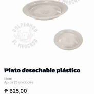 Vendo platos plásticos desechables. 18 cm. - Img 56945916