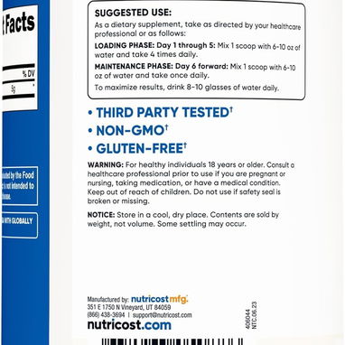 Creatina Monohidratada Micronizada (NUTRICOST) 500-100serv. 58234161 FITNESSARMY - Img 89407806