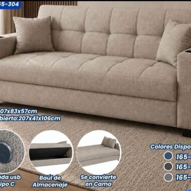 Sofá cama importado de alta calidad nuevos en caja - 3/3