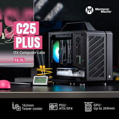 Chasis Gamer MINI-ITX, Mechanic Master Cool Cube Series C25Plus. - Img 118084765