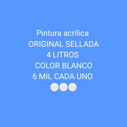 Pintura acrílica blanca - Img 54904629