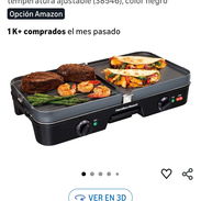 Parrilla eléctrica Hamilton Beach 3 en 1 para interiores + plancha - Img 53015384
