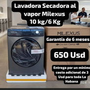 Lavadora Secadora al vapor Milexus, Garantía de 6 meses, Entrega por un mínimo costo adicional de 3 Usd para toda La Hab - Img 52699081