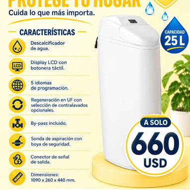 Descalcificador de 10L y 25L Y Paquete De Sal De 25KG - 2/3