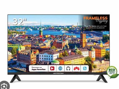 Smart tv 32 pulgadas nuevo en caja 📦 con accesorios 2 mandos una base para ponerlo e la pared y con miles d canales gra - Img 66274226