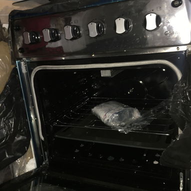 Cocina de gas con magneto de 4 ornillas y horno con luz - Img 123481001