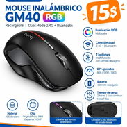 MOUSE INALÁMBRICO HOCO GM40 RGB - Img 57765539
