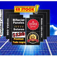 PANEL SOLAR 500W BIFACIAL NEGRO - IDEAL PARA ECOFLOW - Img 57619530