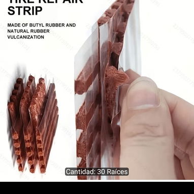 Kit de 30 tiras de caucho para reparar neumáticos / mechas de ponche ¡Oferta! - 10/10