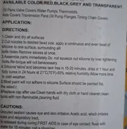 Silicona de alta temperatura negra 85 g .  Damos factura, aceptamos transferencia.  Mensajeria por costo adicional. - Img 48694961