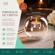 🛍️ Portavelas de cristal - Img 57250262