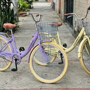 Bicicletas medida 26 de paseo con cesta y parrilla color beige,morado y verde olivo nuevas en su caja - Img 58270828