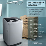 LAVADORA AUTOMÁTICA MILEXUS 7.5KG | $250 USD | ENVÍO GRATIS | FACTURA Y GARANTÍA | PANEL DIGITAL 110V - Img 57703890