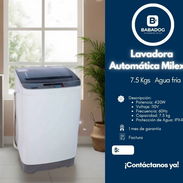 Lavadora automática Milexus 7.5 kg - Img 56026214