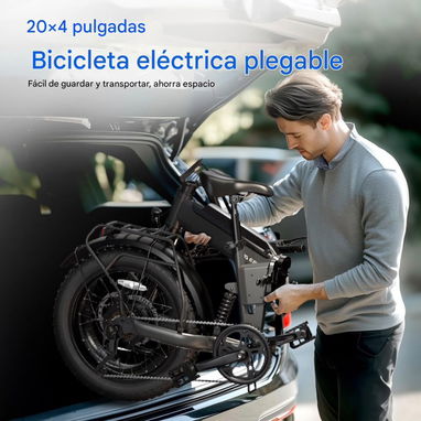 Bicicleta Eléctrica F00C Plegable Fat Tire - 8/9