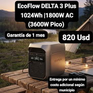 EcoFlow DELTA 3 Plus 1024Wh |1800W AC (3600W Pico), Garantía de 1 mes, Entrega por un mínimo costo adicional para toda L - Img 57356077