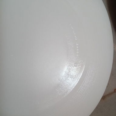 Juego de 6 platos llanos, 10.75 x 9.5 pulgadas, vidrio de ópalo templado, seguro para alimentos, blanco limpio, diseño c - 2/5