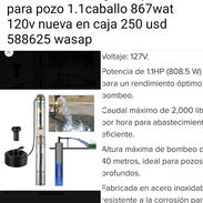 Bomba sumergible tipo bala 1hp para pozos 58868925 wasap - Img 57678756
