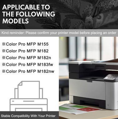 Paquete de 4 cartuchos de tóner 215A (con chip) MFP M183fW M182 Color Laserjet Pro MFP M182nw M183fw M155 M182 M183 - Img 85611520