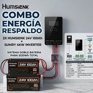 Inversor sumrry de 4 kw + 2 Baterias humsienk de 24 x 100ah - Img 57837998