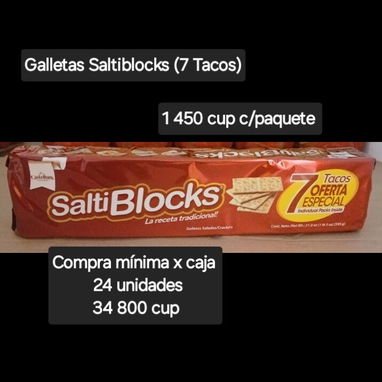 Café Isla Grande 500g ,Galletas Saltiblocks (7 tacos),Harina MOLINI 1kg - Img 126541702