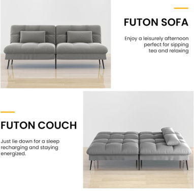Vive el equilibrio perfecto entre comodidad y estilo! "Nuevamente sofá cama para dos personas, duerma plácidamente". - Img 102267631