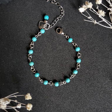 Colección de Manillas Éters*_ *Materiales:* Acero inoxidable + Piedras Naturales - 7/8