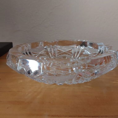 Cenicero vintage de cristal tallado - 2/2