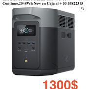 🤩ECO FLOW “DELTA 2 MAX” Planta Electrica de Alta Potencia 4800W/2400W Continuo,2048Wh New en Caja al 53822315 - Img 57733645