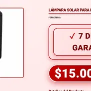 LÁMPARA SOLAR PARA EXTERIOR SL-1200 - Img 58235931