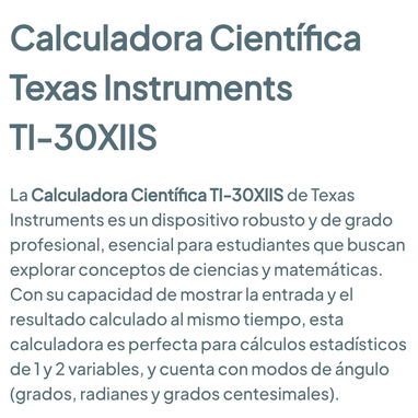 Calculadora científica TI-30XIIS 🌐 - 4/6