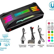 Caja controladora COOLMOON RGB para fanes ARGB de 3 pines - Img 50659596