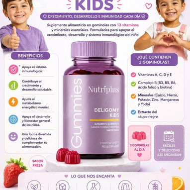 Gomitas Multivitamin Complex Kids+☀️ Apoyo diario para niños 🥰 - 3/3