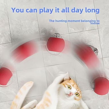 ☎️53544655 🛵 Entrega Disponible ⭐Pelota Interactiva Eléctrica para Gatos ( Verde ) ⭐ - 7/9