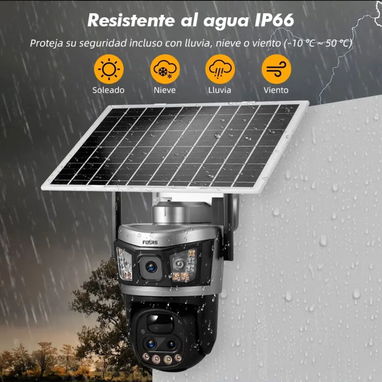 Seguridad con cámara inalámbrica de doble lente. - Img 126063526