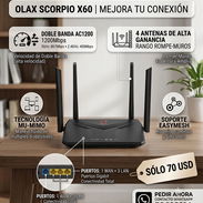 ROUTER OLAX SCORPIO X60 (AC1200 FULL GIGABIT) 📶 - Img 57083192