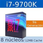 Vendo CPU Intel Core i7-9700K Nuevo sellado en caja, este es modelo K que no trae Fan Tel. 52707776 - Img 45726463