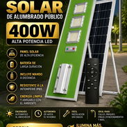 solucion para los apagones y la falta de electricidad lampara con panel solar alumbrado publico. 400 w. - Img 56524301
