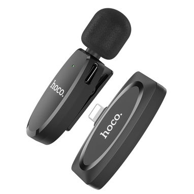 Hoco - L15 Crystal Micrófono de Solapa Inalámbrico Digital para iPhone 🌐 - Img 127567854