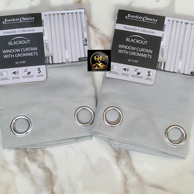 👑cortinas tapa sol blackout el juego de dos paños - Img 116492349