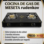 Cocina de gas de 2 hornillas fogón - Img 56892355