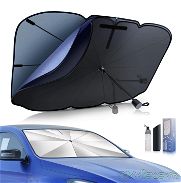 Parasol para parabrisas de automóvil de doble capa, paraguas oculto, [capa exterior de fibra de refrigeración] [aislamie - Img 45769380