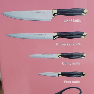 👨🏼‍🍳Juegos de 5 cuchillos y tijera en su base 🔪  🏷️$15 000  🛵Mensajerías disponibles - Img 121774558