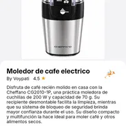 Moledor de café eléctrico - Img 57956847