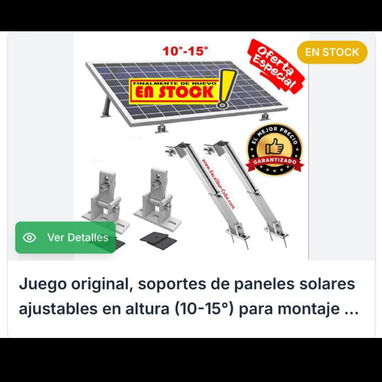 kit completo de panel solar de 600 w, cable con sus conectores y soporte original para su montaje - 3/3