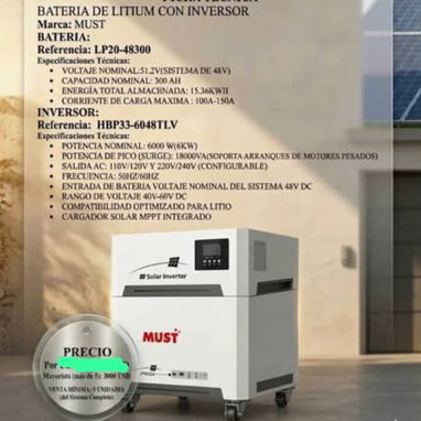 Todo en uno inversor de 6 con batería de 15 ☑️ - 2/2
