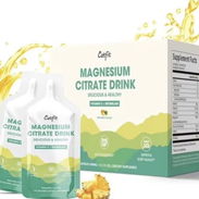 Suplemento líquido de citrato de magnesio (10 onzas líquidas), bebida compleja de magnesio/solución oral con vitamina B, - Img 55881577